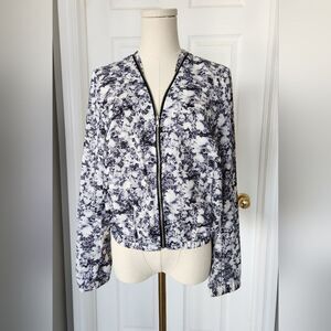 2/$15 - H&M Floral Bomber Style Jacket - Size 8